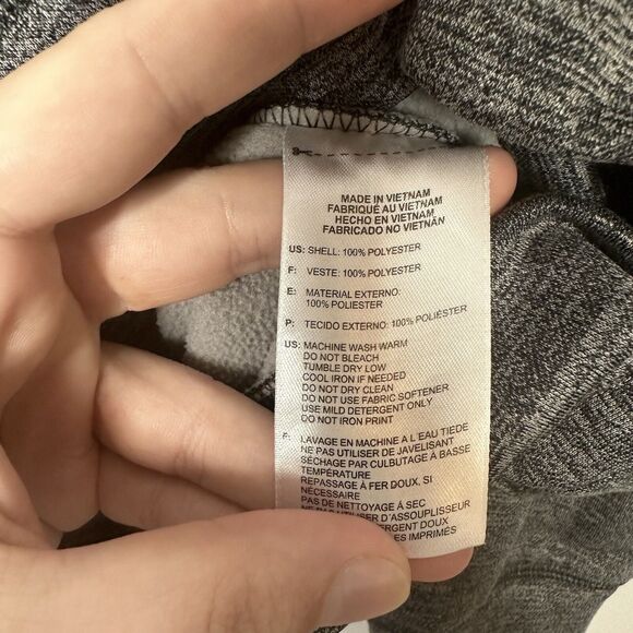 Adidas Men’s Big Logo Pullover Sweatshirt Heathered Gray Size Large - Picture 6 of 6